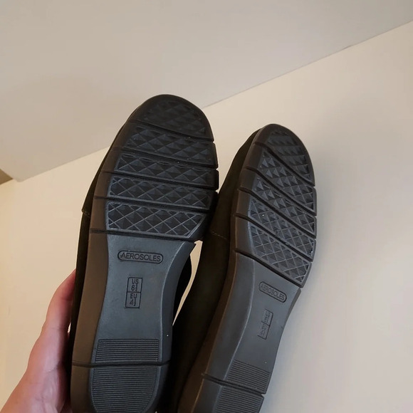 Aerosoles Women's Army Slip-On Loafer Green Nubuck in Size 6.5 - Picture 7 of 9